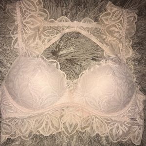 PINK Bralette with Lace Detail